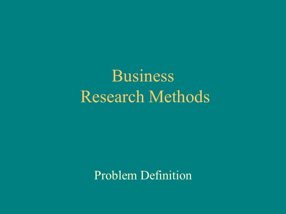 Definition of business research